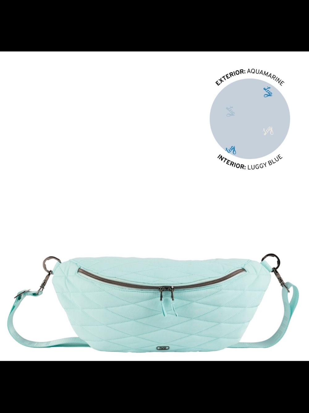 NWT: LUG BEMO - CLOUDGO SLING BAG/ waist/shoulder bag -Aquamarine